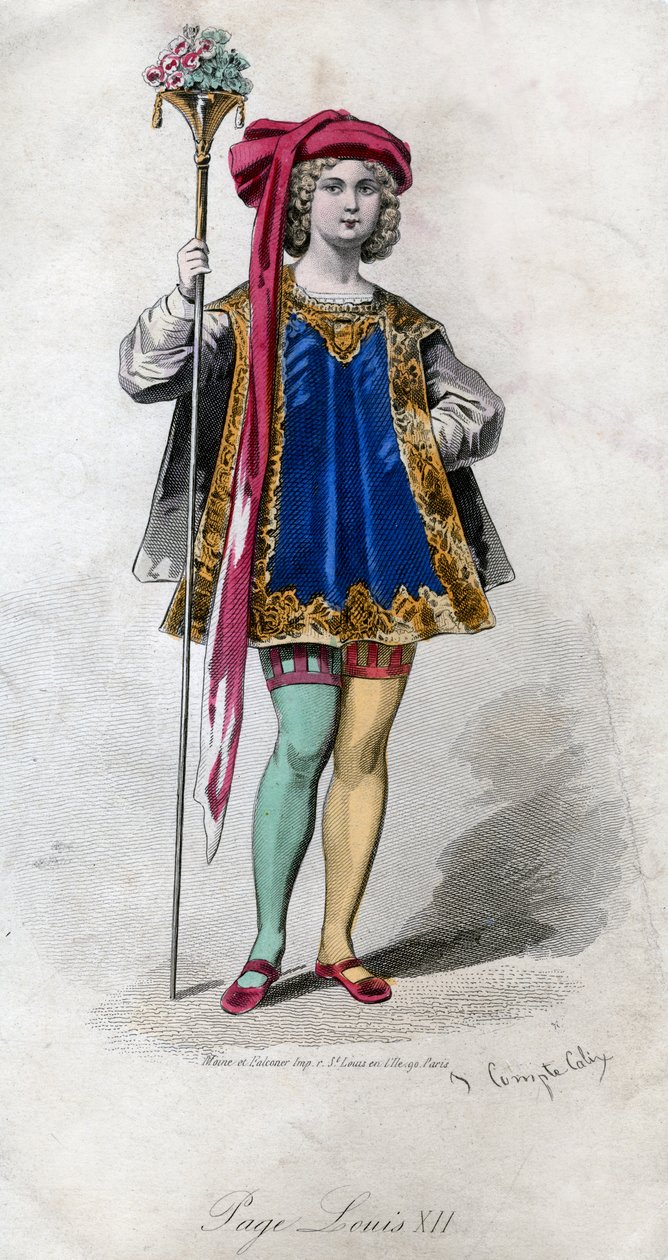 Page, Ludvík XII., 19. století. od Francois Claudius Compte Calix