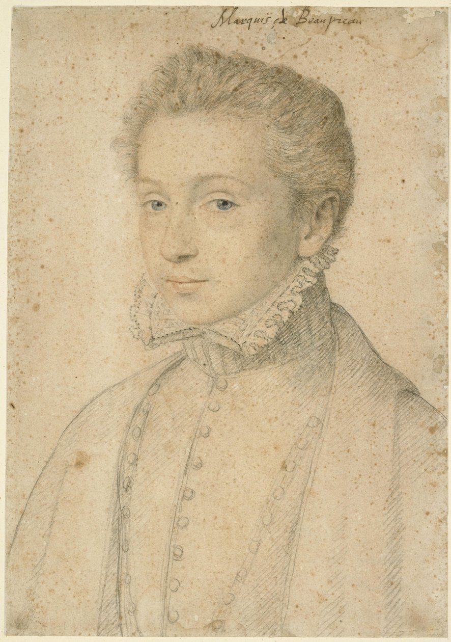 Portrét Henriho de Bourbon, markýze des Beaupréau od François Clouet