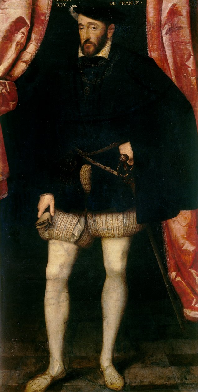 Portrét francouzského Jindřicha II od François Clouet