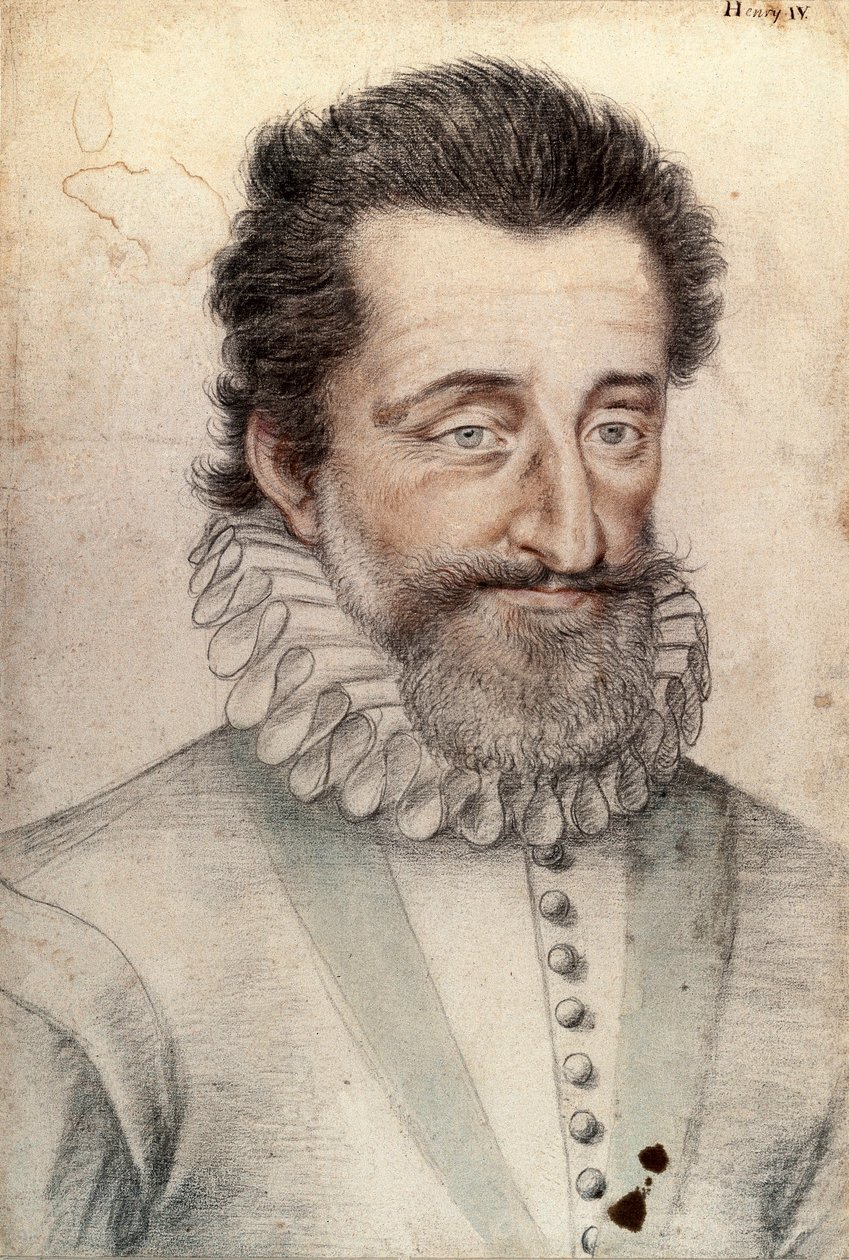 Portrét francouzského krále Jindřicha IV. (1553-1610) od François Clouet