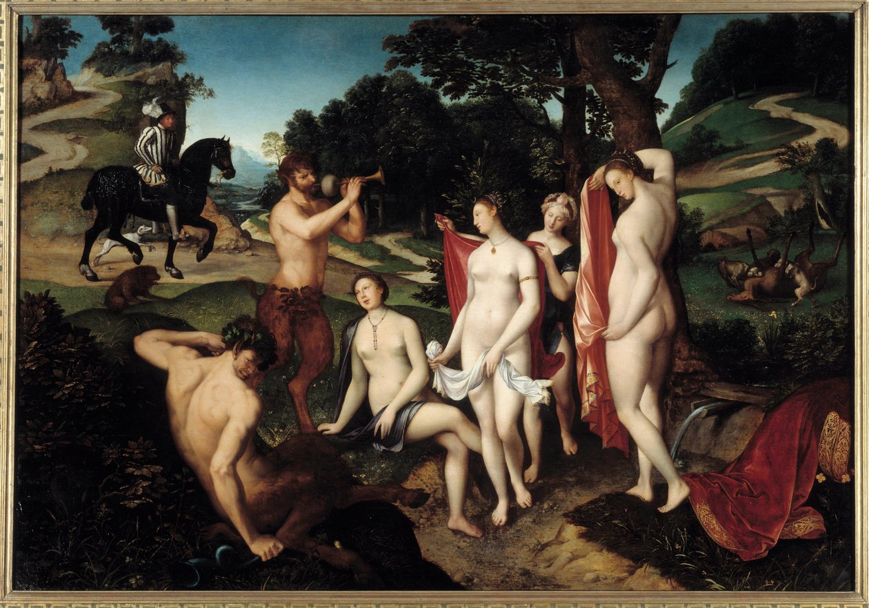 The Bath of Diana, cca 1565 (olej na dřevě) od François Clouet