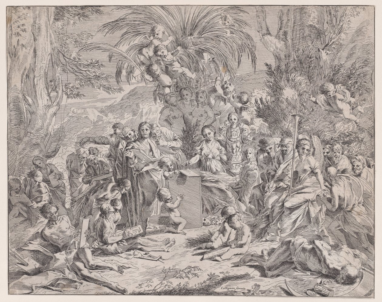 Alegorie malby, 17. století. od Francois Collignon