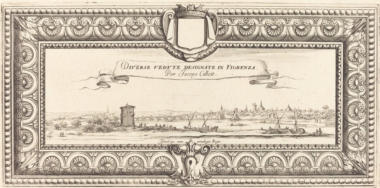 Titulní strana Callotovy „Různé italské krajiny“ od Francois Collignon