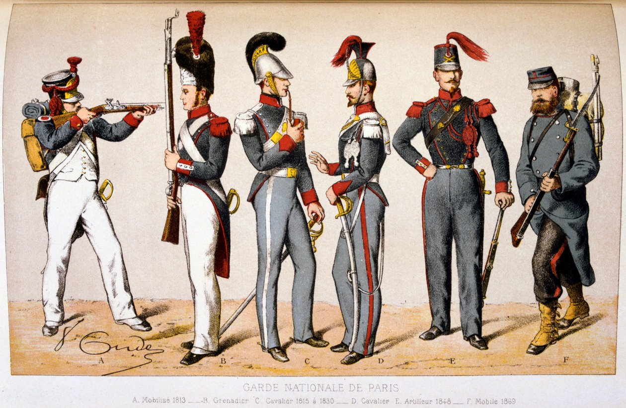 Pařížská národní garda od Francois Cudet