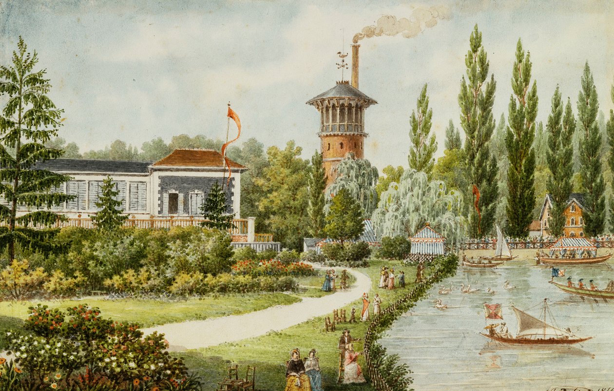 Zábavní park mimo Paříž, 1846 od Francois Debret