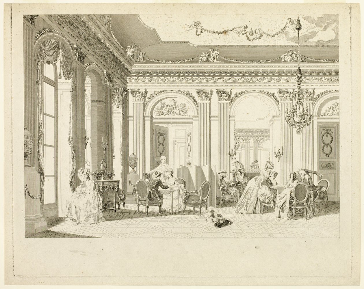 Přijímací místnost od Francois Dequevauviller