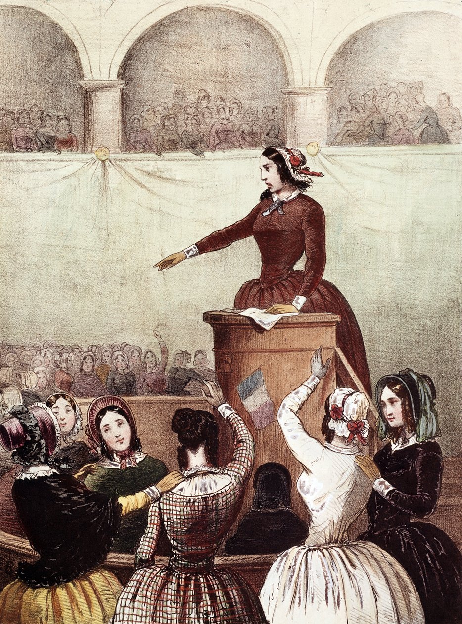 Dámský klub – 1848 – Dámský klub od Francois Desire Gosselin