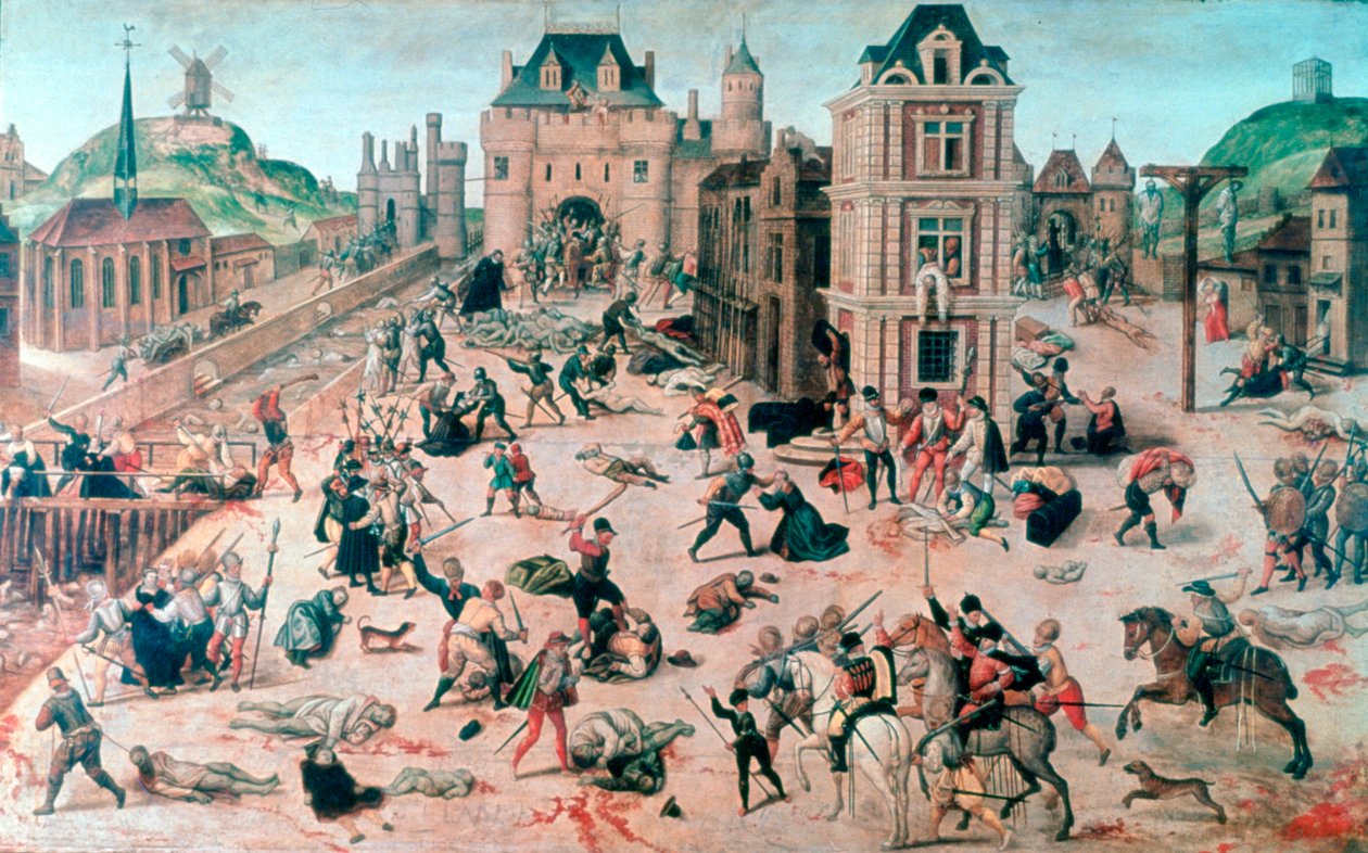 Masakr na den svatého Bartoloměje, c1810-1870 od Francois Dubois