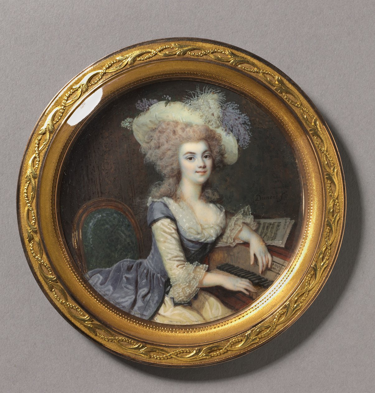 Portrét ženy u cembala, c.1788 od Francois Dumont