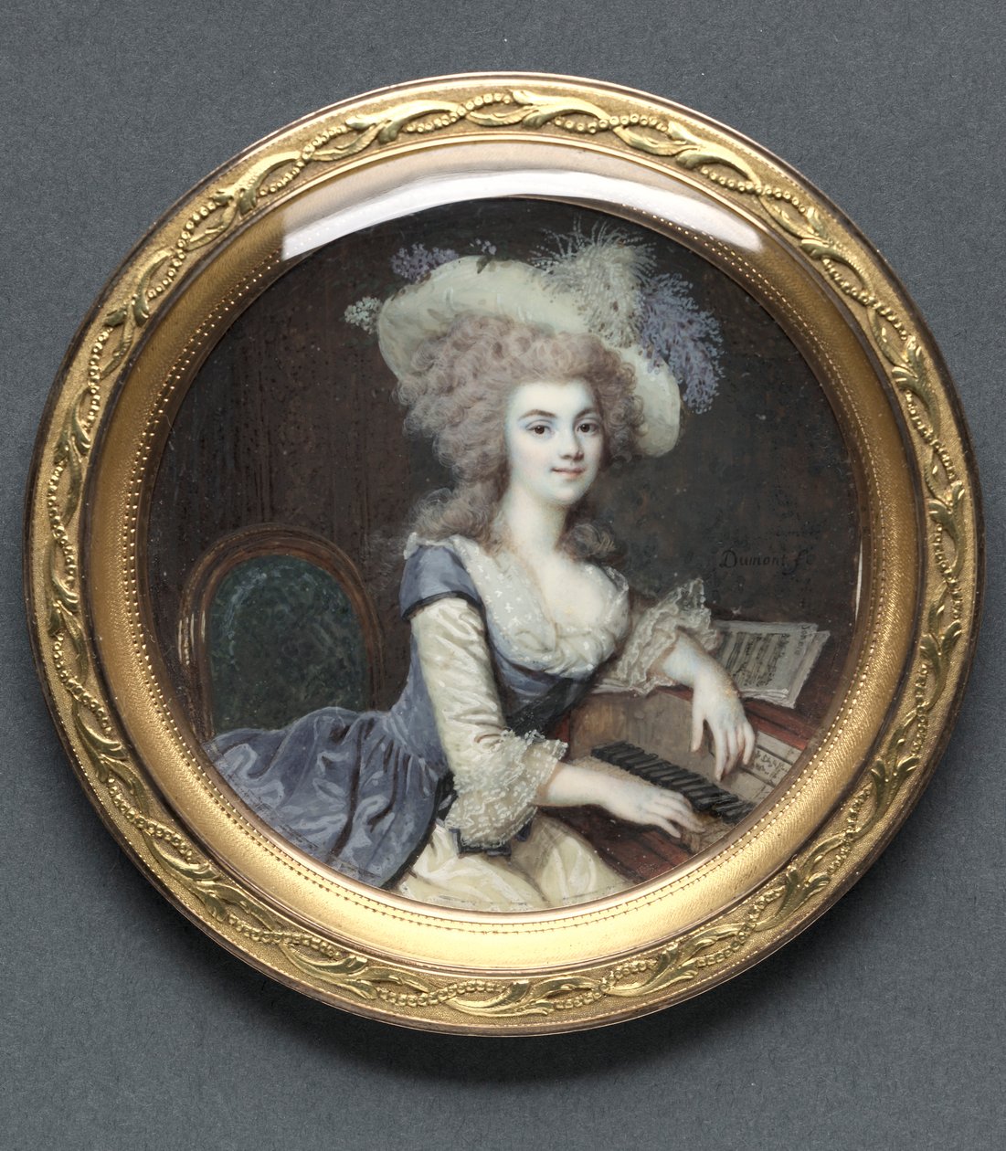 Portrét ženy u cembala, c. 1788. od Francois Dumont