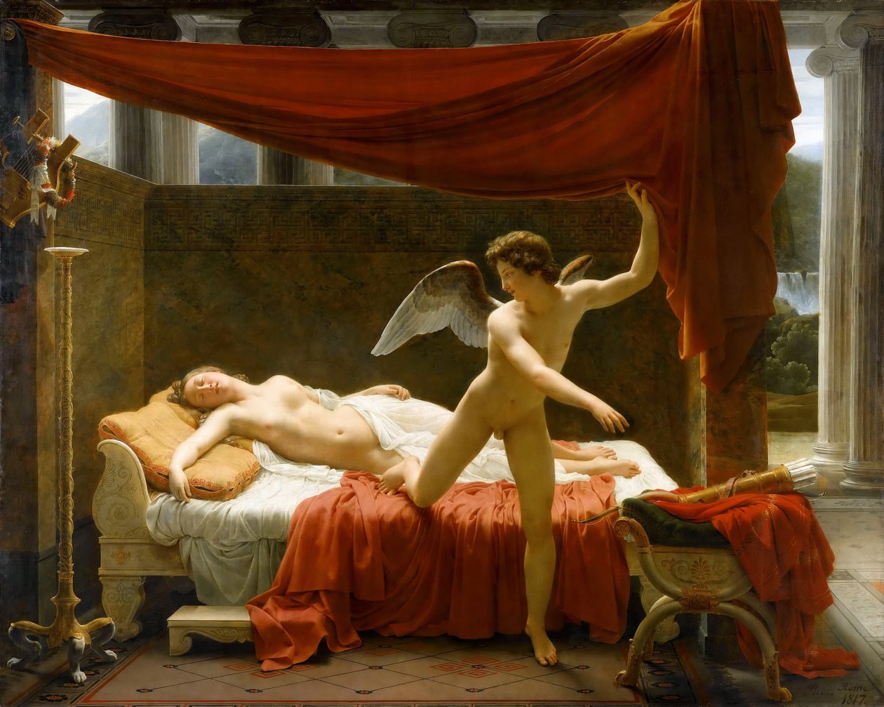 Amor a Psyché od Francois Edouard Picot