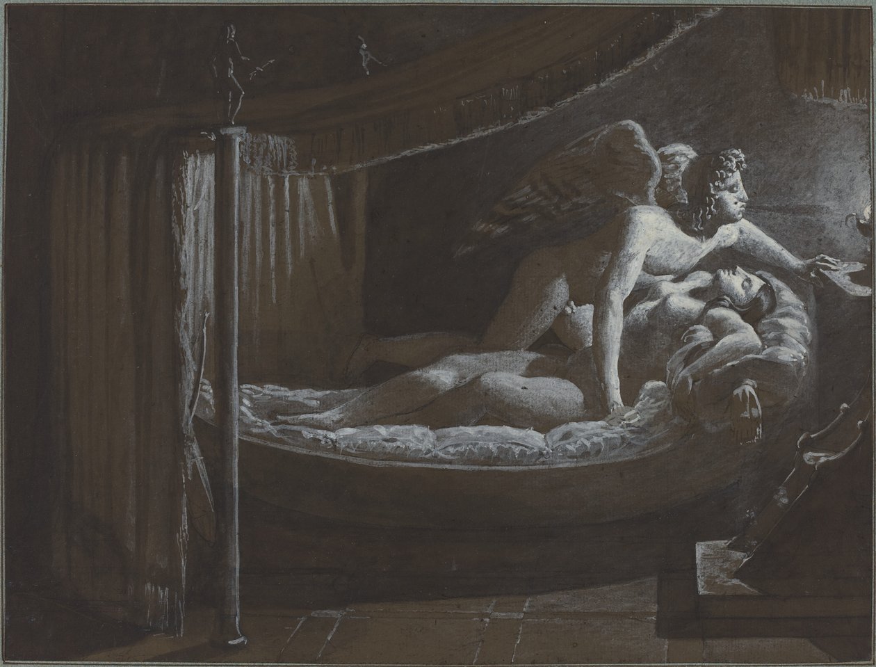 Amor s Psyché zhasínající lampu od Francois Edouard Picot