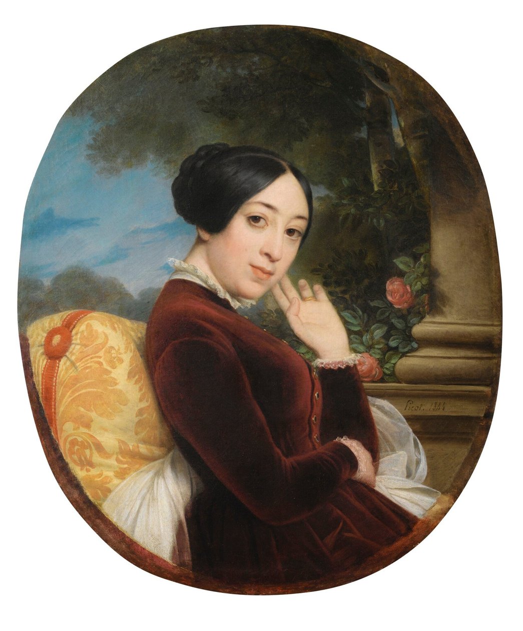 Portrét zpěvačky a skladatelky Pauline Viardot 1821-1910, 1844. od Francois Edouard Picot
