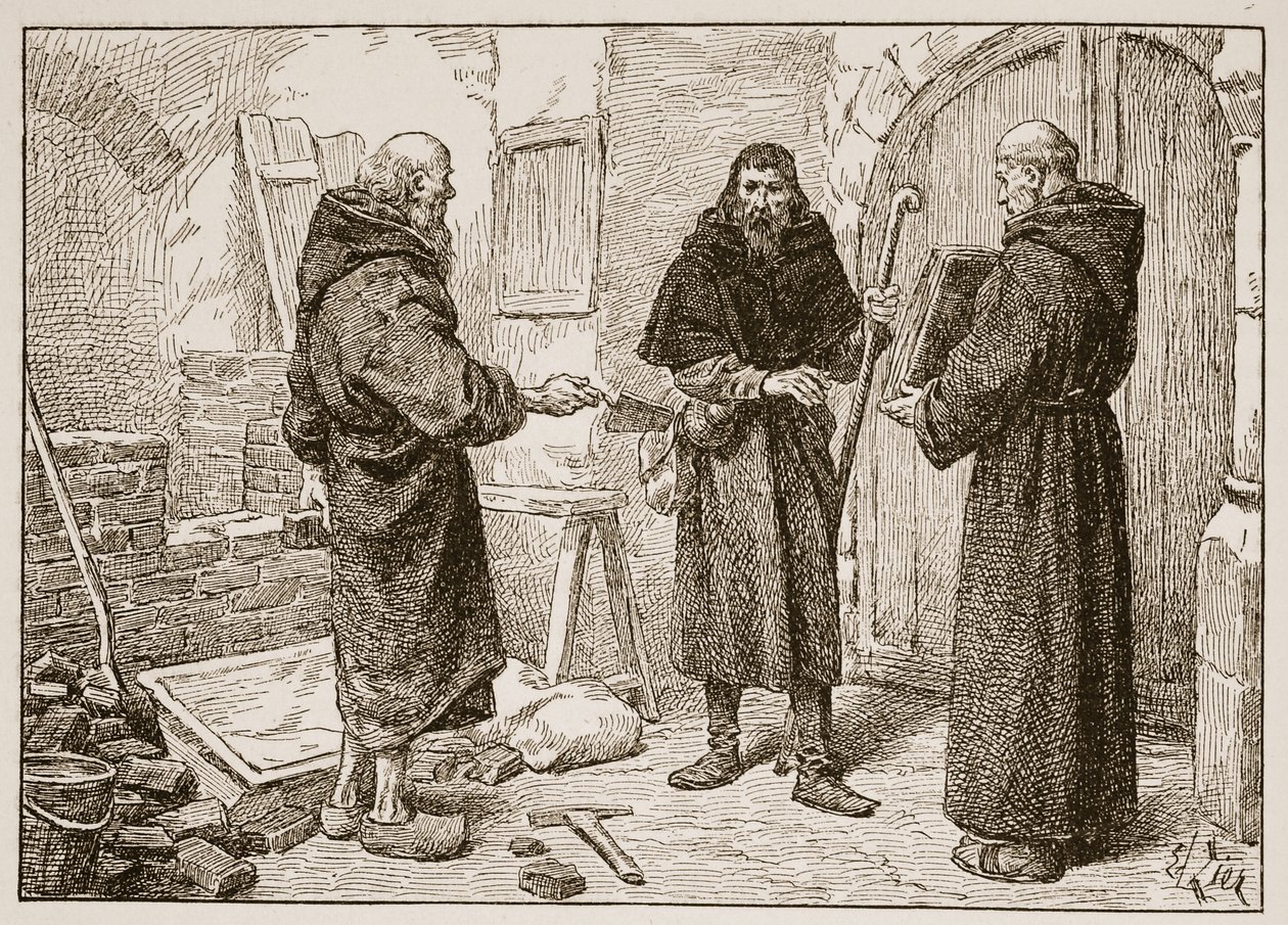 Recepce Lanfranca od Herlwina, ilustrace z 