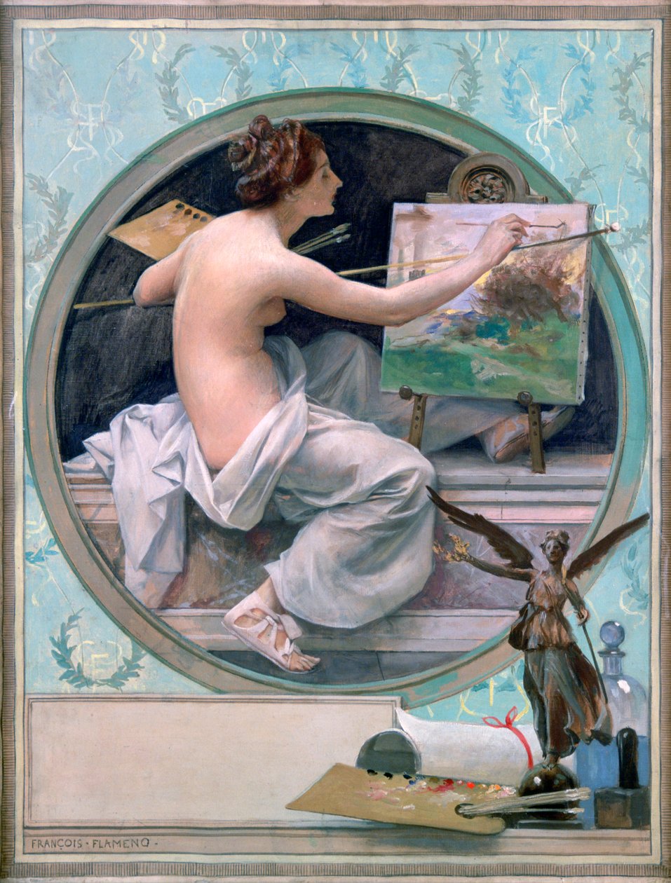 Alegorie, 1856-1923 od Francois Flameng
