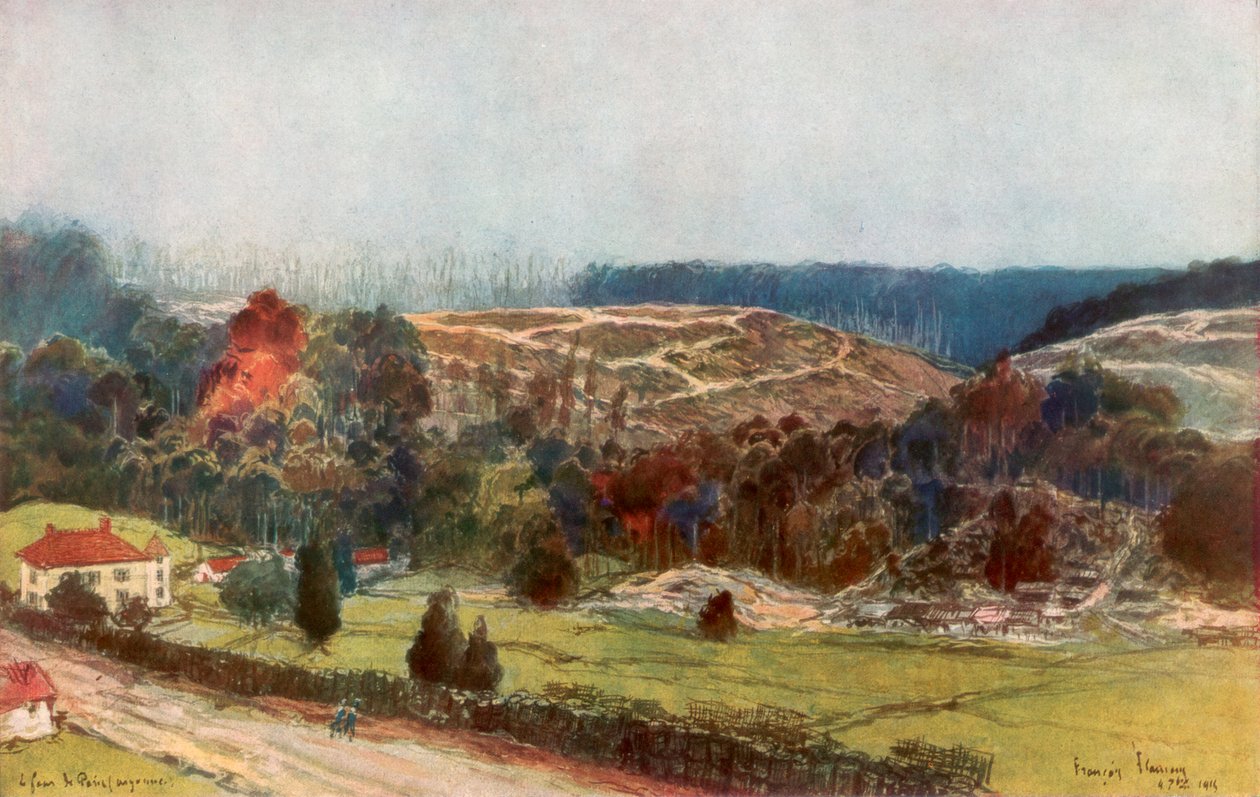 Trouba v Paříži, Francie, 1915 1926 od Francois Flameng