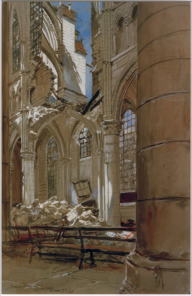 Soissons, 18. května 1915 od Francois Flameng