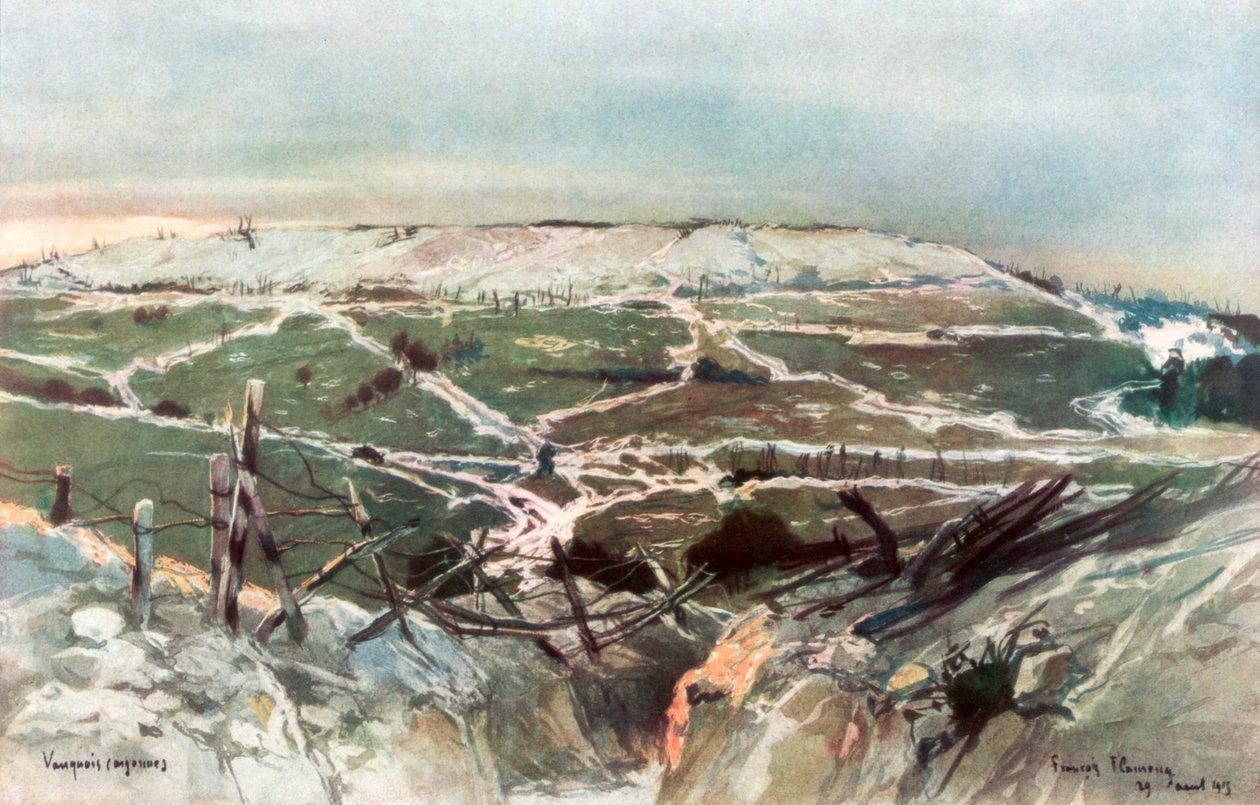 Vauquois, 29. srpna 1915, 1926. od Francois Flameng