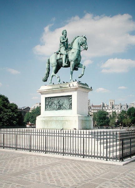 Jezdecká socha Jindřicha IV. (1553-1610) 1818 (bronz) od Francois Frederic Lemot