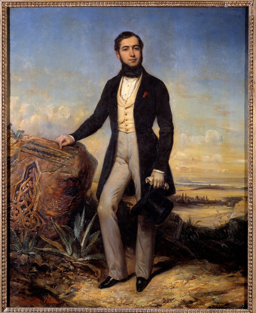 Portrét Ferdinanda de Lesseps (1805-1894), francouzského diplomata a podnikatele. Obraz Francoise Gabriela Lepaulla (1804-1886) od Francois Gabriel Guillaume Lepaulle