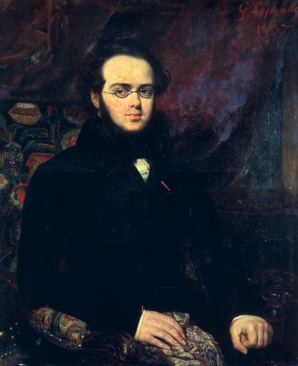 Portrét Jacquese Fromentala Elie Levyho, známého jako Halevy (Paříž od Francois Gabriel Guillaume Lepaulle