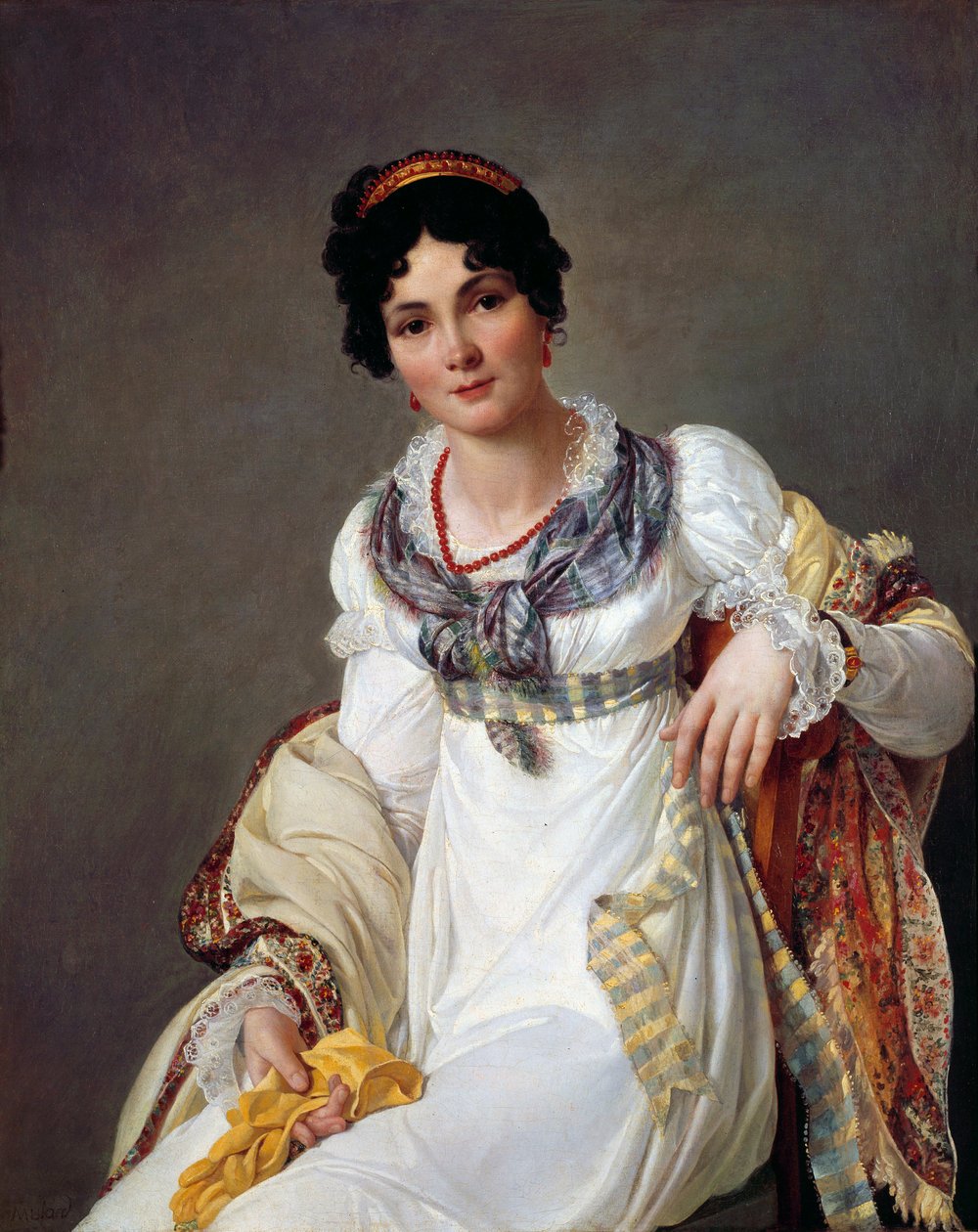 Portrét ženy od Francois Henri Mulard