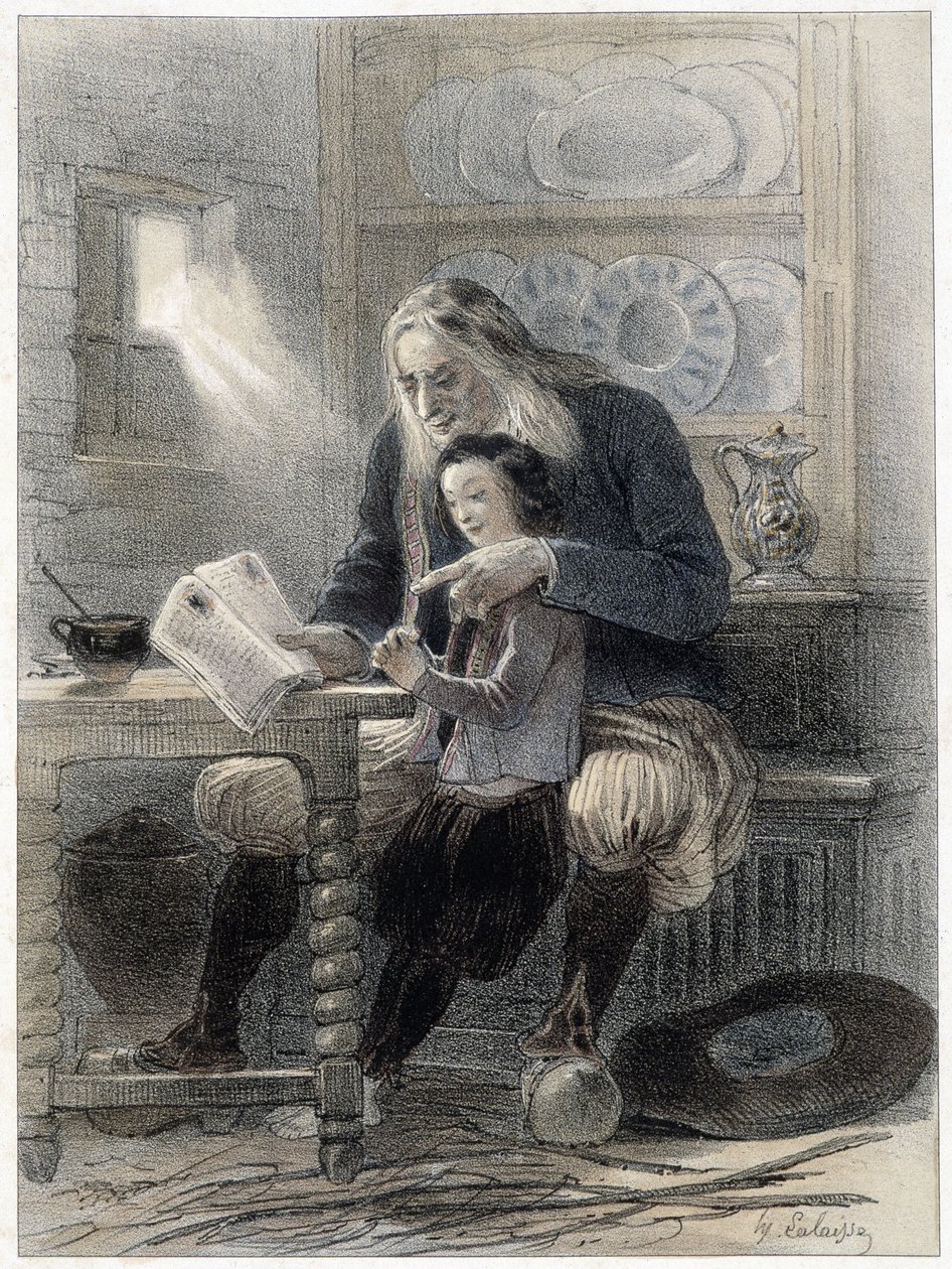 Muž z Briec (Finistère) - v „“Armorican Gallery”” od Lalaisse a Benoita. od Francois Hippolyte Lalaisse