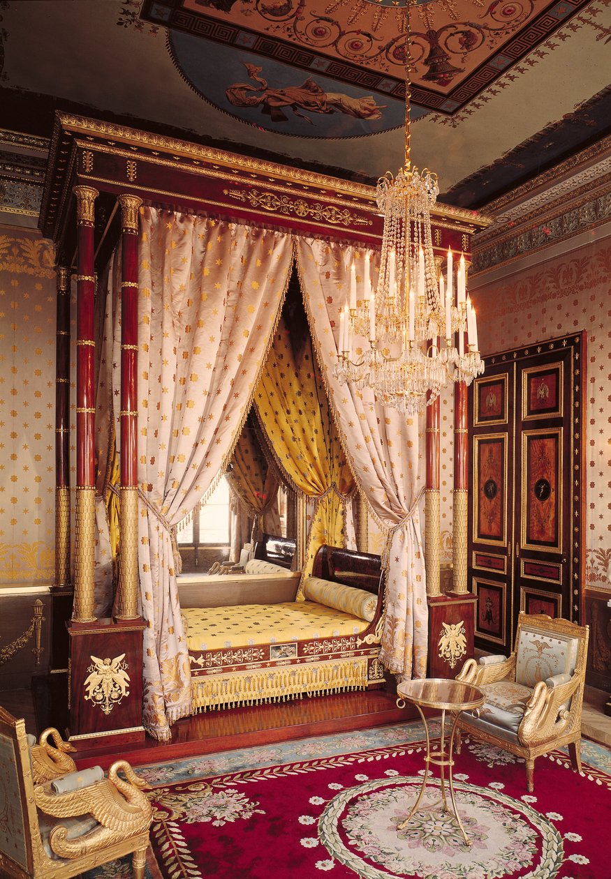 Ložnice královny Hortense de Beauharnais (1783-1837) od Francois Honore Georges Jacob Desmalter