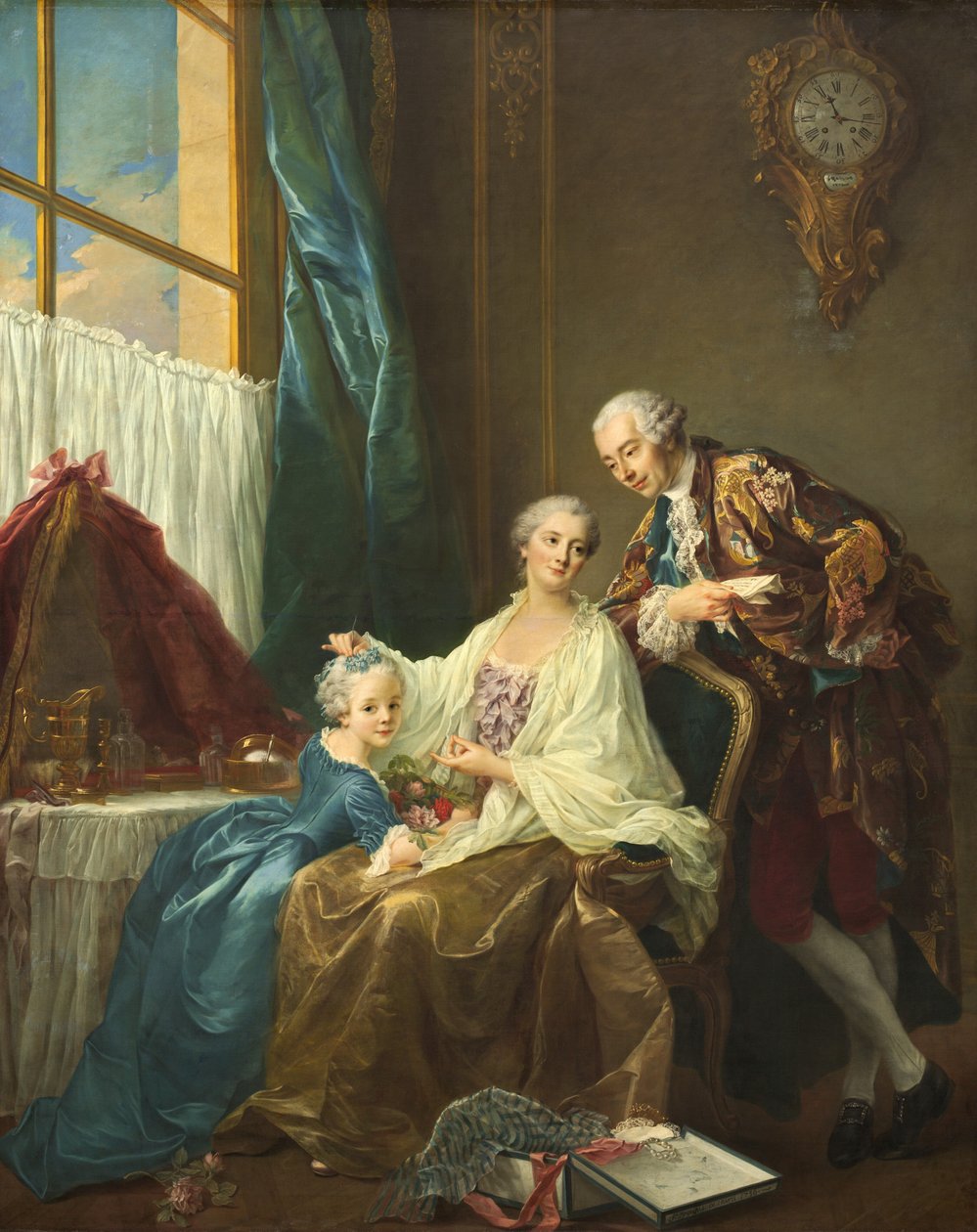 Rodinný portrét od Francois Hubert Drouais