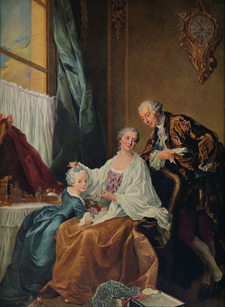 Rodinný portrét, 1756 od Francois Hubert Drouais