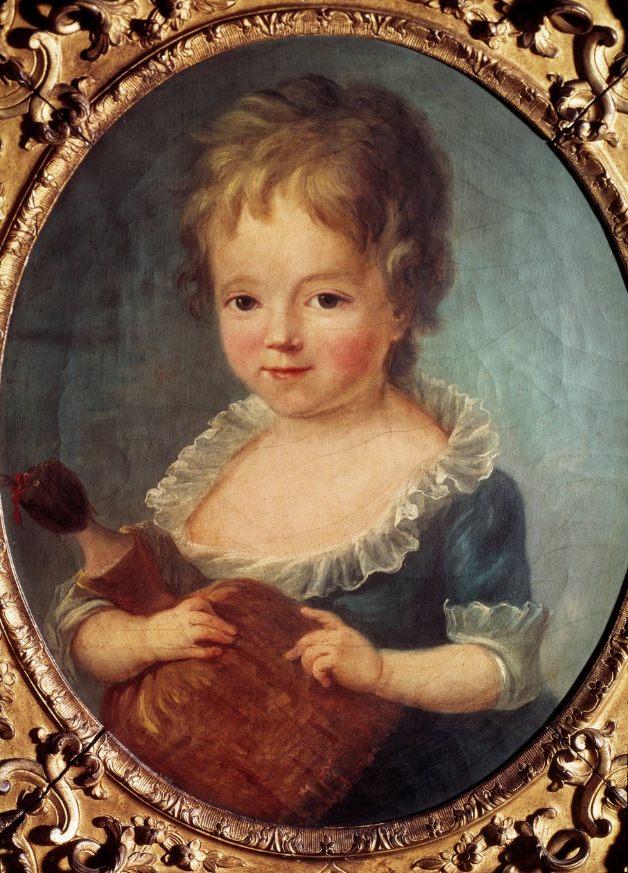 Fille a la poupee Obraz Francoise Huberta Drouaise (1727-1775) 18. stol. Paříž, Cognacq Jay Museum. od Francois Hubert Drouais