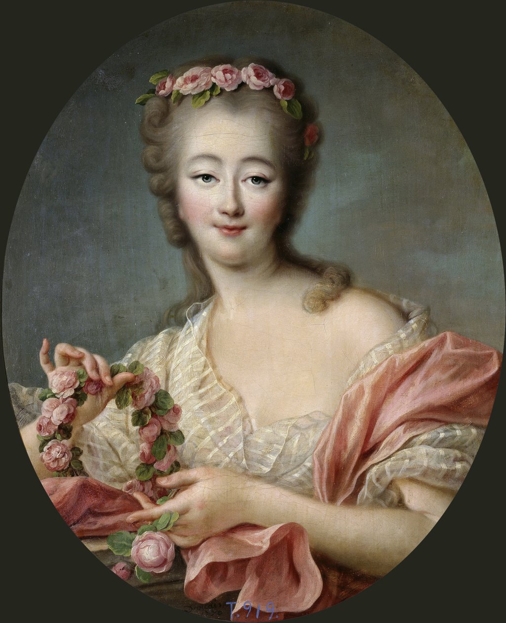 Jeanne Becu, hraběnka Du Barry (1743-1793) - Francois Hubert Drouais (1727-1775). Olej na plátně od Francois Hubert Drouais