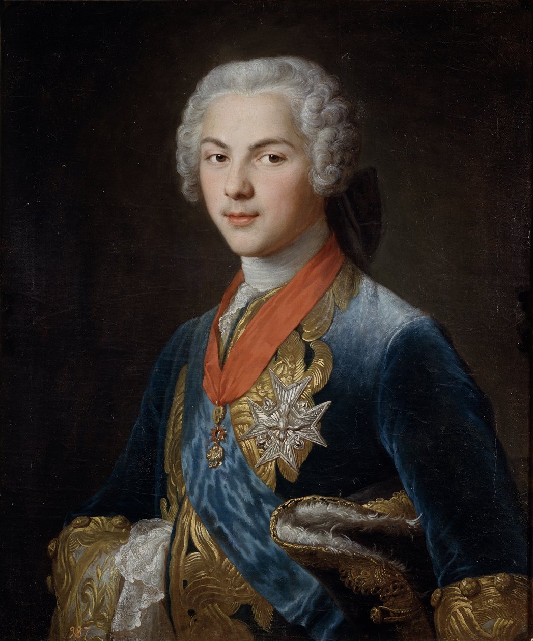 Louis, dauphin of France 17291765, syn krále Ludvíka XV, c. 1745 od Francois Hubert Drouais