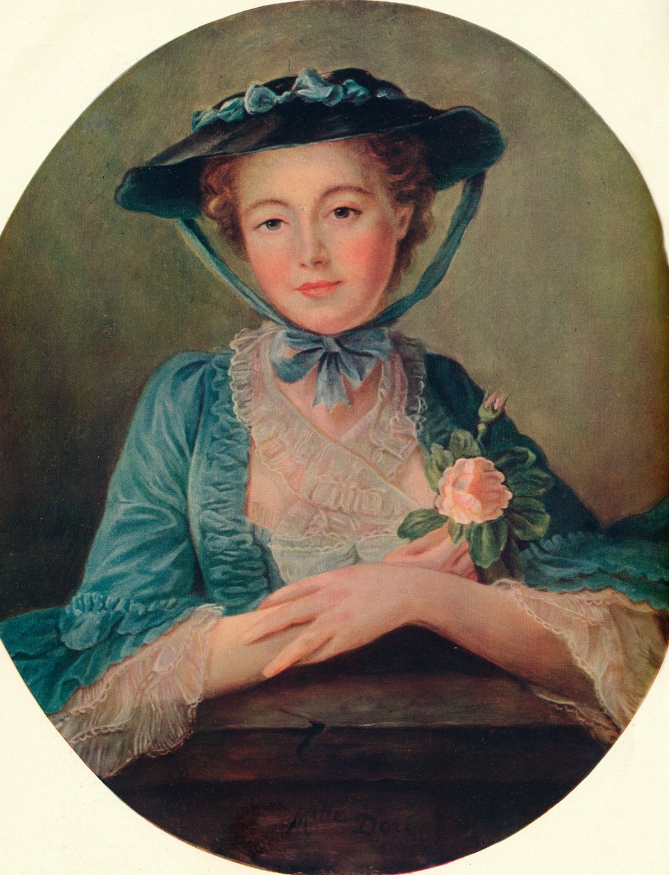 Slečna Doré - Francouzská škola, c1760, 1910 od Francois Hubert Drouais