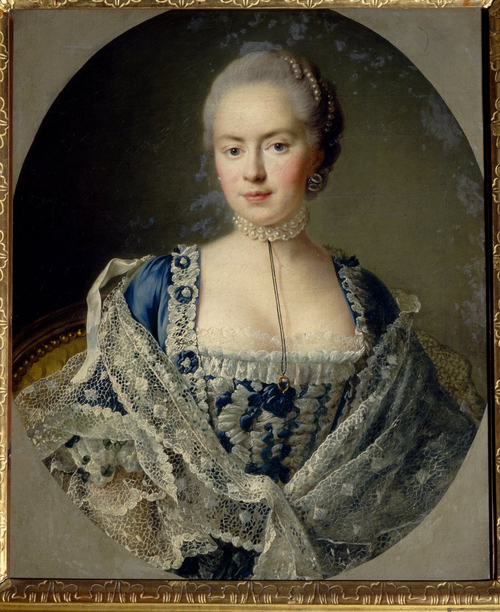 Portrét princezny Darie Petrovna Saltykové (Saltykoff) (rozená Chernysheva od Francois Hubert Drouais
