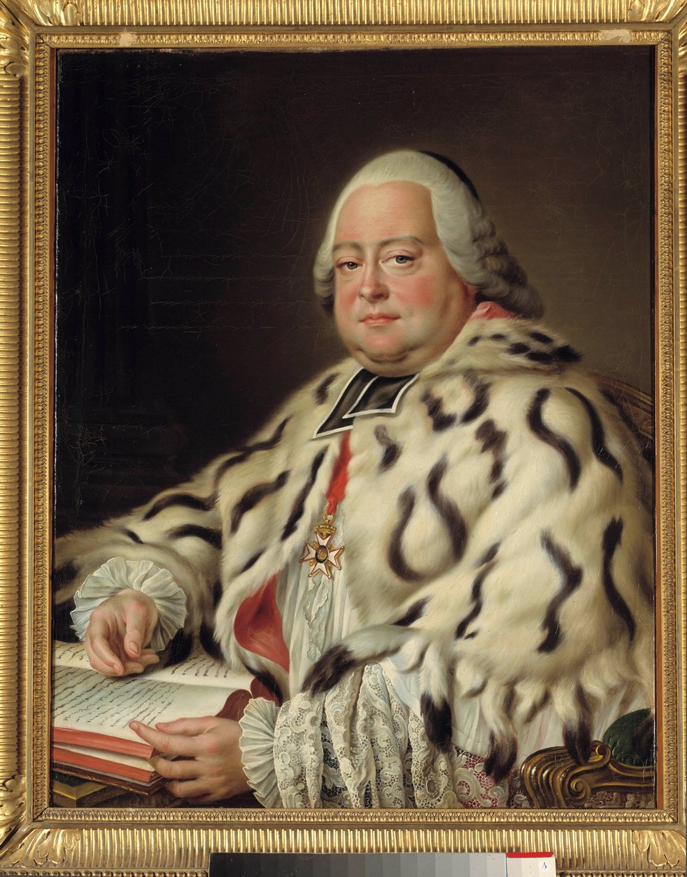 Portrét Francoise Camille de Lorraine, maltézského rytíře (1726-1788) opat svatého Viktora z Marseille, velký děkan kapituly katedrály ve Štrasburku Obraz Francoise Huberta Drouaise (1727-1775) 18. století. Ztlumit. 0,79 x 0,64 m. Versailles, od Francois Hubert Drouais
