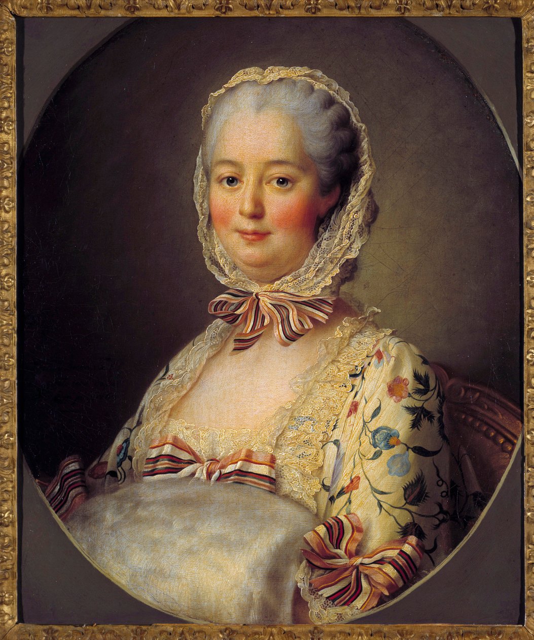 Portrét Jeanne Antoinette Poisson, markýze z Pompadour (známé jako Madame de Pompadour od Francois Hubert Drouais