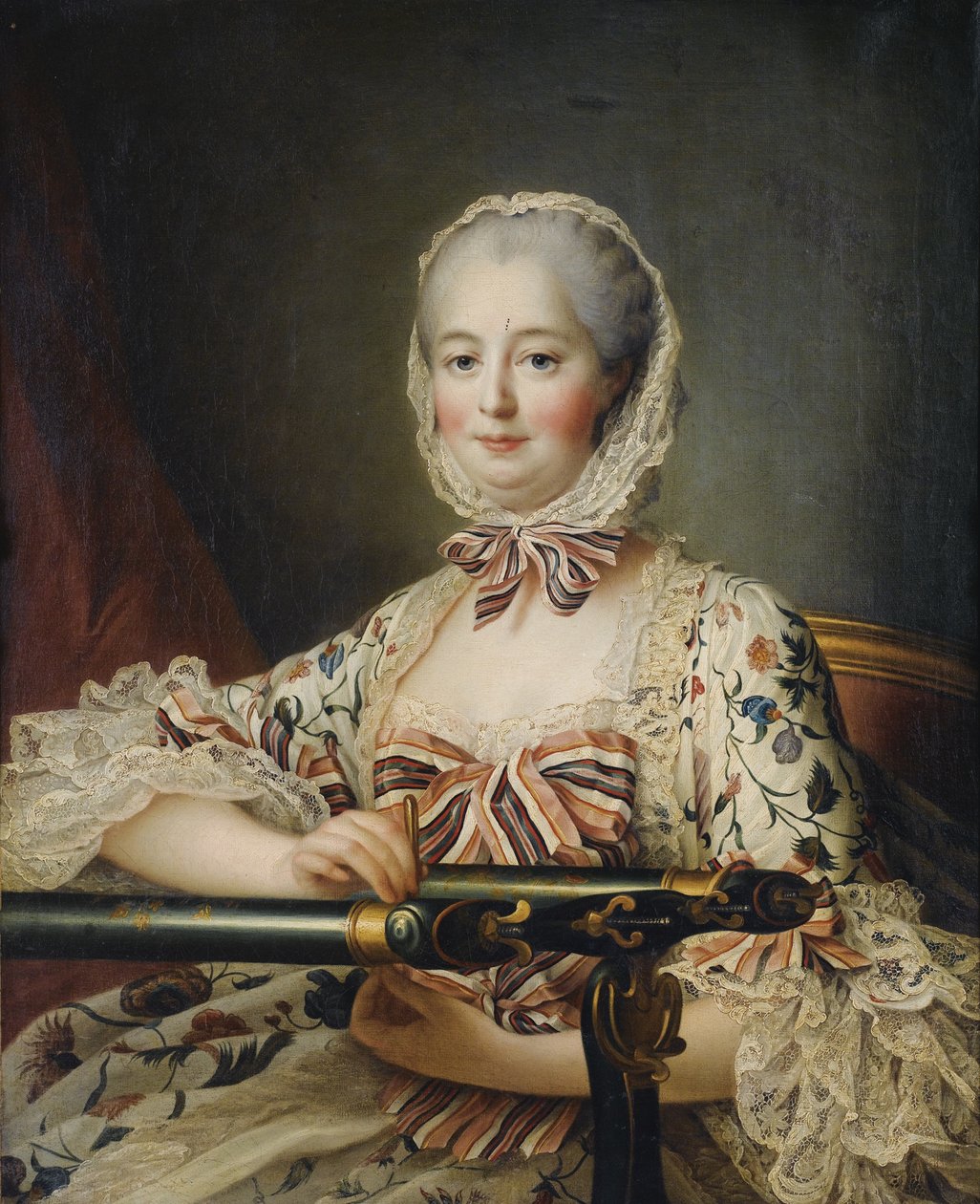 Portrét markýze de Pompadour 1721-1764 od Francois Hubert Drouais