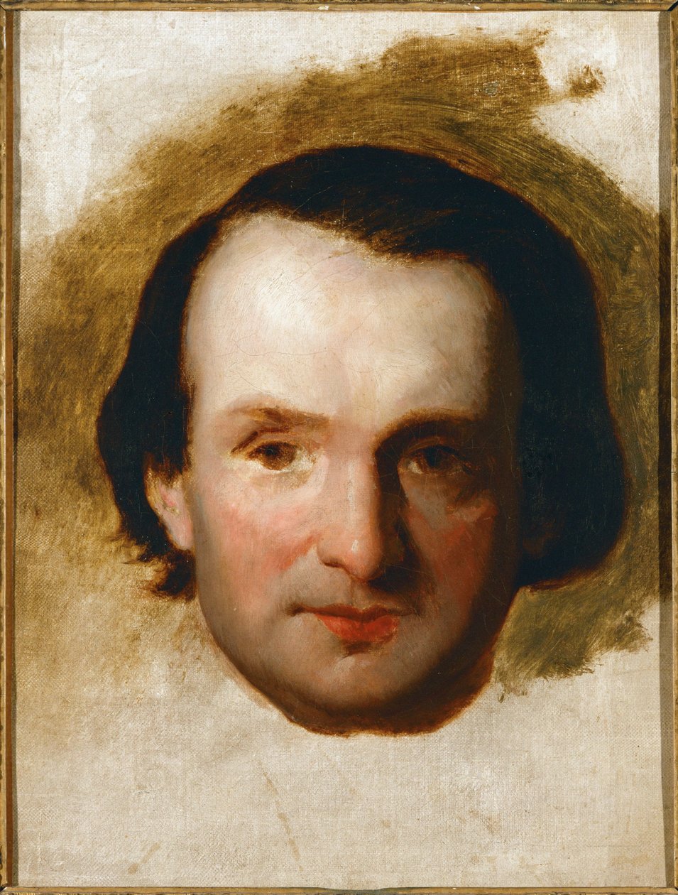 Portrét básníka Victora Huga, neústupného kritika a odpůrce císaře Napoleona III., kterého nazval Napoleon le Petit... (olej na plátně) od François Joseph Heim