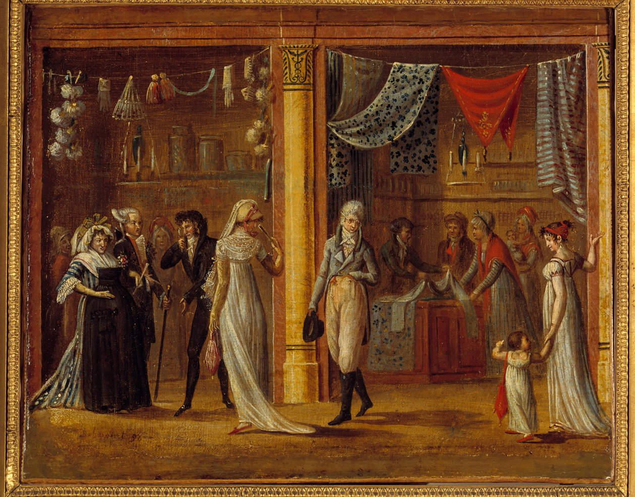 Dřevěná galerie královského paláce od Francois Joseph baron Bosio