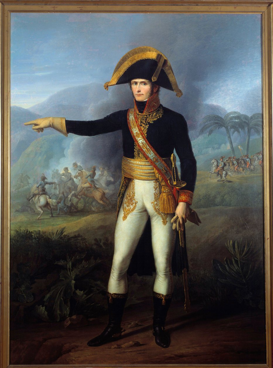Portrét u nohou generála Charlese Leclerca (1772-1802) Obraz Francoise Josepha Kinsona (1771-1839) Malmaison, musee du chateau, 19. století od Francois Josephe Kinson