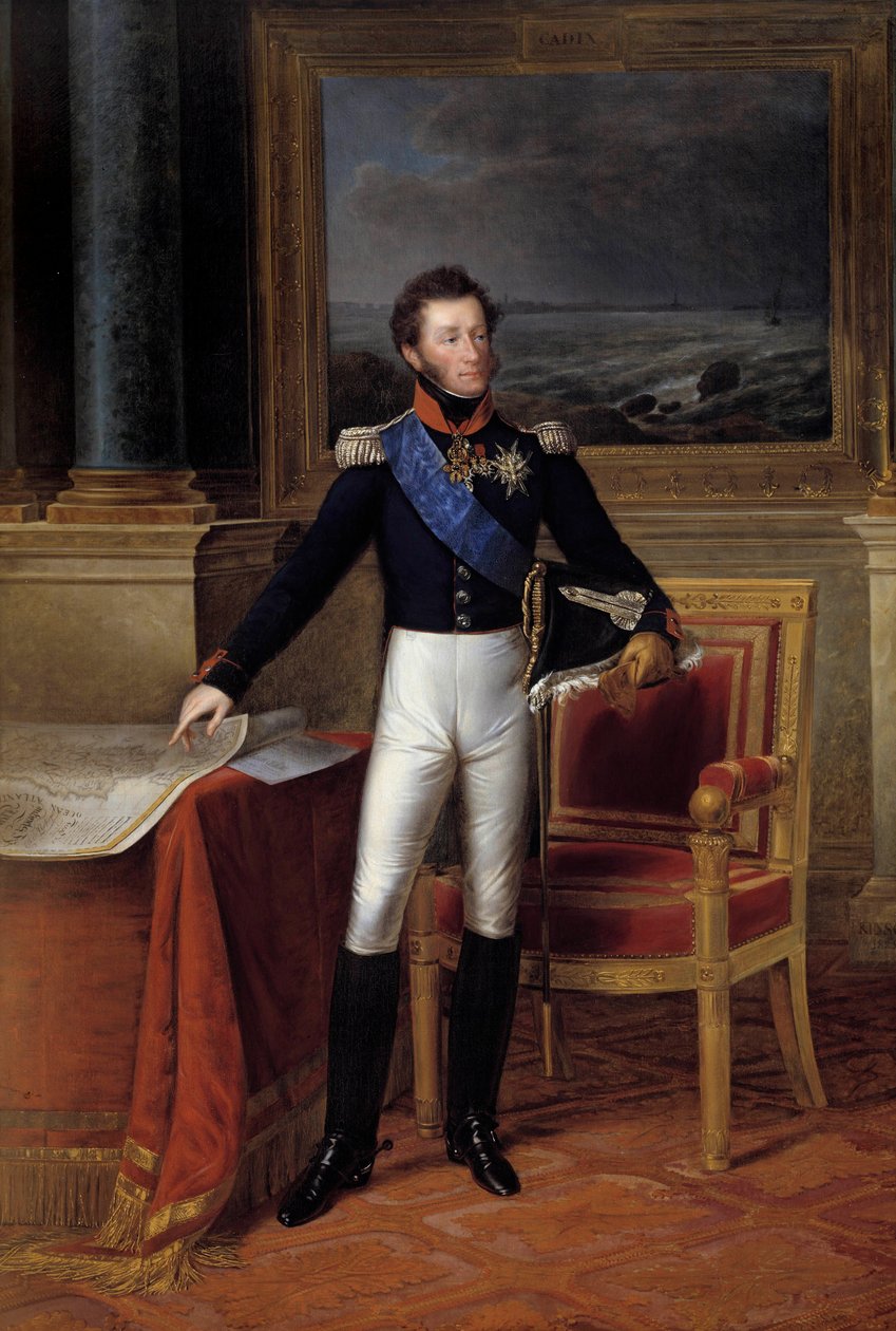 Portrét na nohou Louis Antoine d
