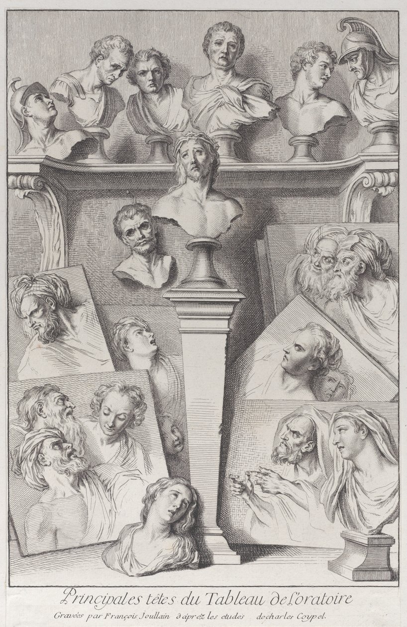 Hlavy po Ecce Homo, 1720-78. od Francois Joullain