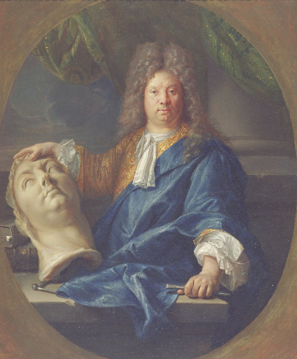 Portrét Antoina Coysevoxe, 1701 od Francois Jouvenet