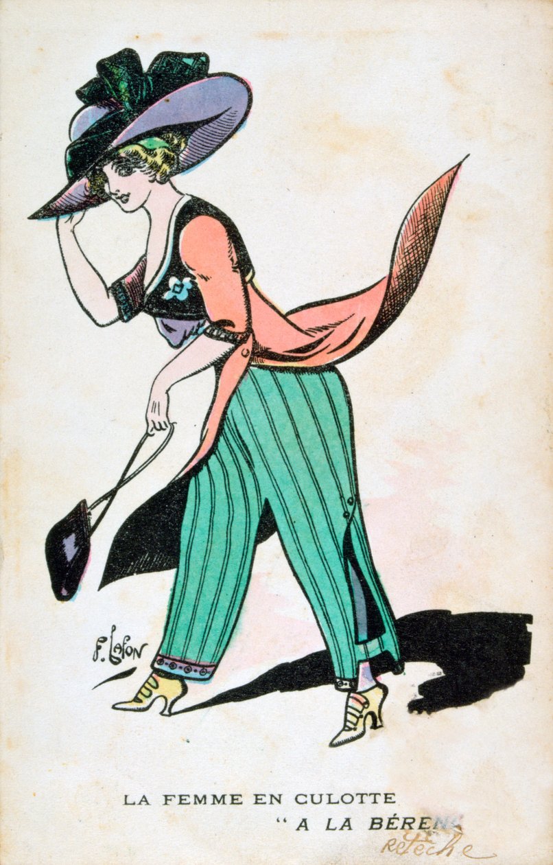 Žena v kalhotách, 20. století od Francois Lafon