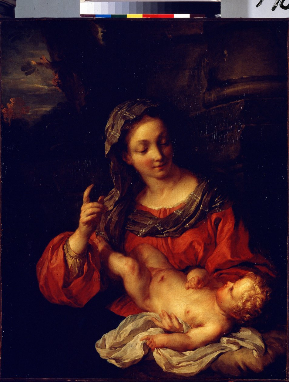 "Panna a dítě"" (Panna a dítě) Malba Francoise Le Moyna (1688-1737) 1730 Ermitážní muzeum Petrohrad od François Lemoyne