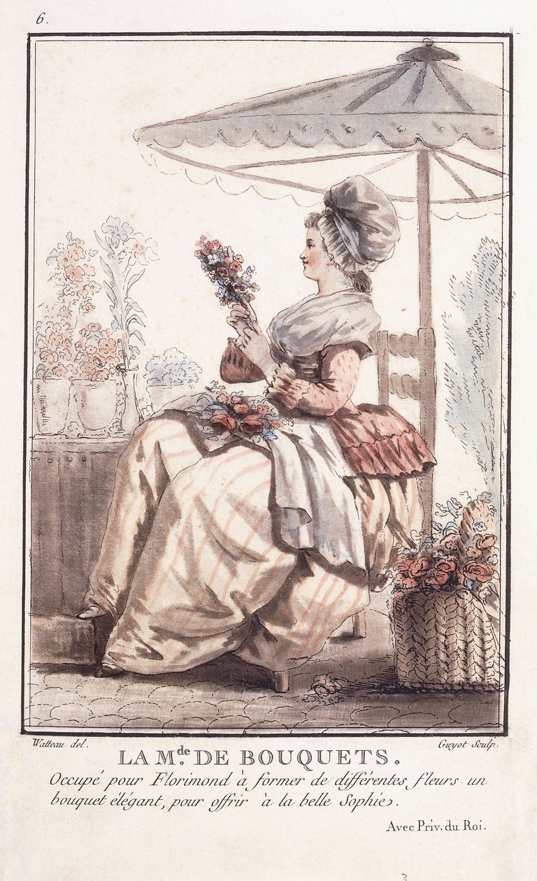 Pan z kytic, 1786 od Francois Louis Joseph Watteau