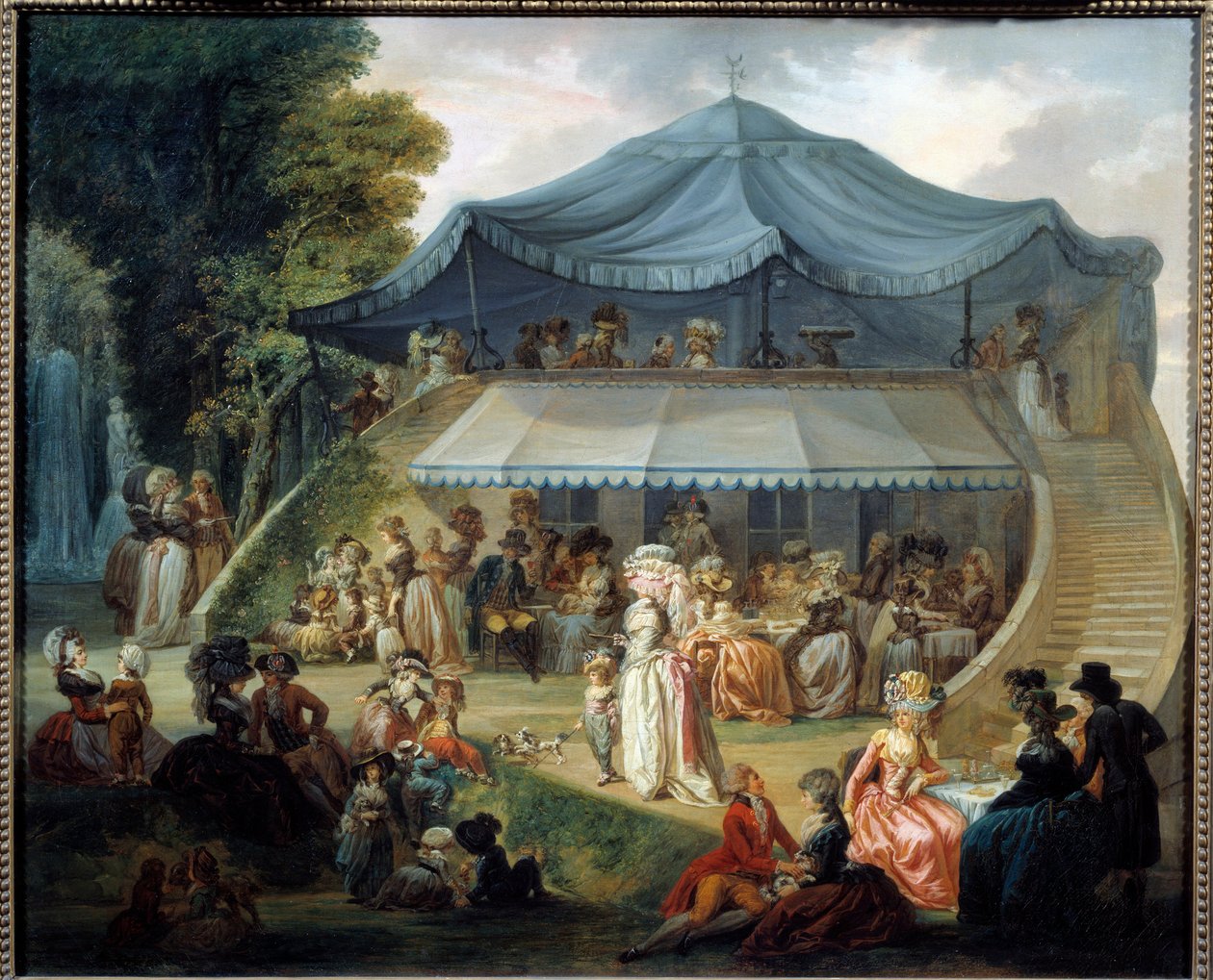 Party na Colisee. Obraz Francois Louis Joseph Watteau (1758-1823) od Francois Louis Joseph Watteau