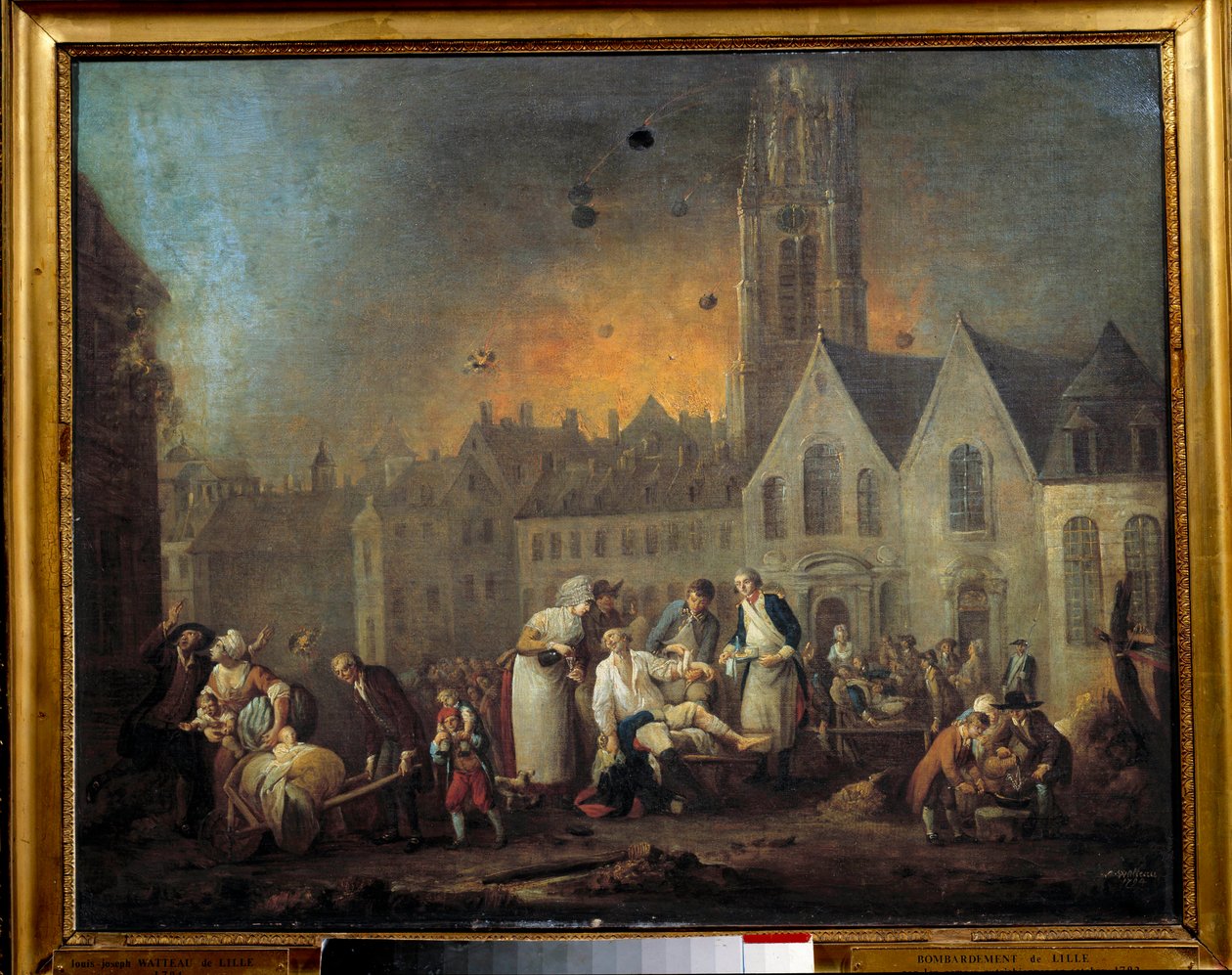 Revoluční války: Obležení Lille od Francois Louis Joseph Watteau