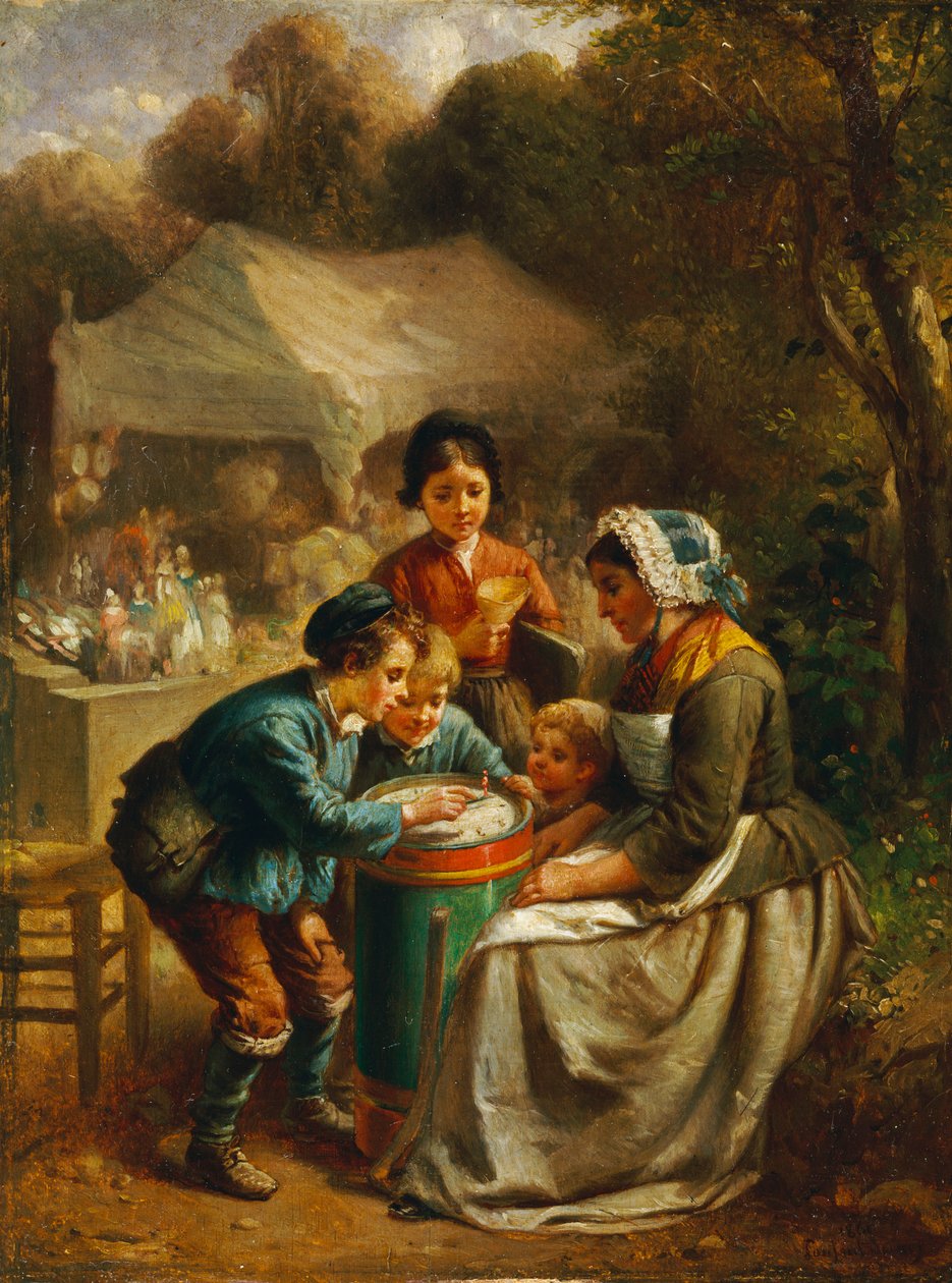 Prodejce hraček, 1860 od Francois Louis Lanfant de Metz